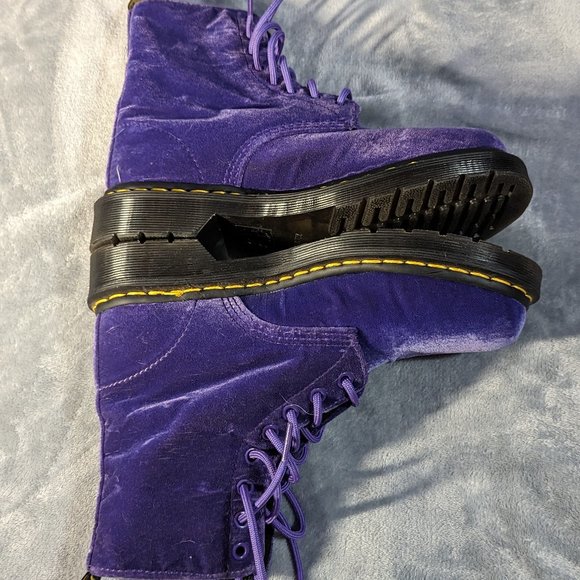 Doc Marten's 1460 Pascal boots - purple velvet - Picture 5 of 7